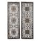 Set of 2 Brown Wood Traditional Wall Decor, 48" x 16"